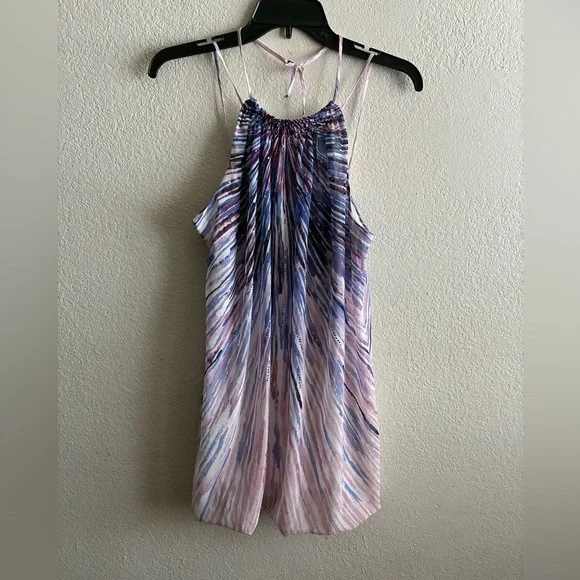 White House Black Market Backless Purple and Pink Dress S - Picture 7 of 12